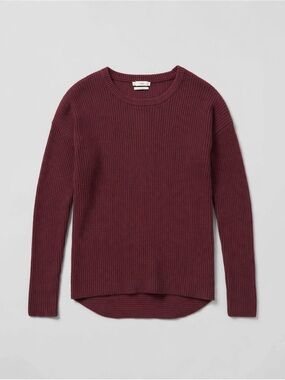Vince Cashmere Ribbed Sweater in Burgundy SZ X-Small